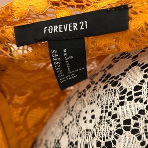Forever 21 Dresses - Yellow Sunflower Lace Dress Forever 21 Forever 21 Dresses - Yellow Sunflower Lace Dress Forever 21